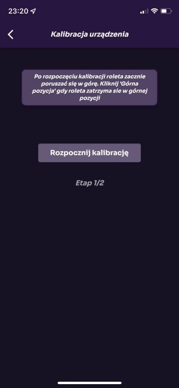 Starting calibration